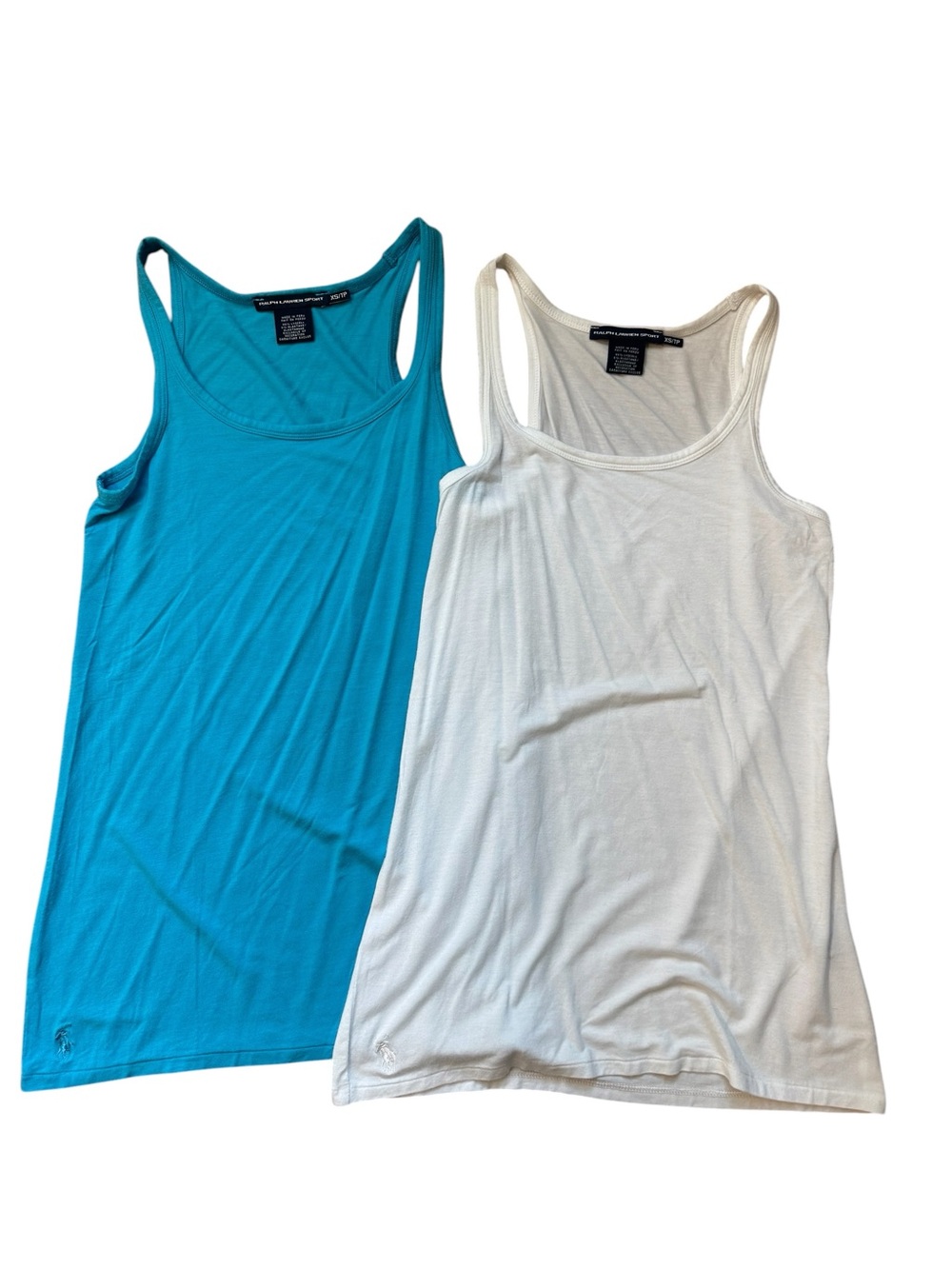 💙🏃‍♀️Ralph Lauren Sport Women’s Classic Minimalist Pair of 2 Tank Tops | XS
